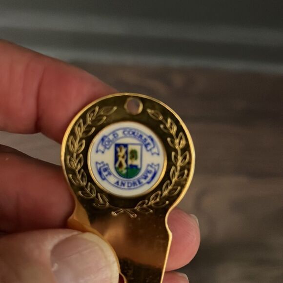 St Andrews Scotland Old Course Gold GOLF DIVOT tool fixer(ask how to get 4 Free) - Picture 2 of 2